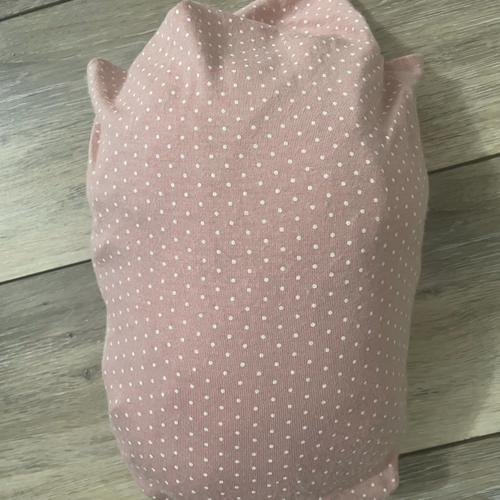 Solly baby wrap pink & white polka dots